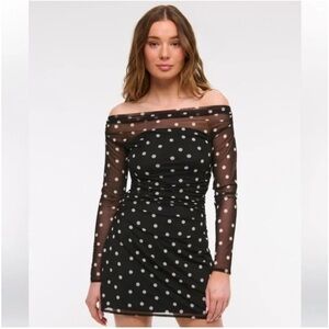 Abercrombie Women's
Off-The-Shoulder Mesh Mini Dress